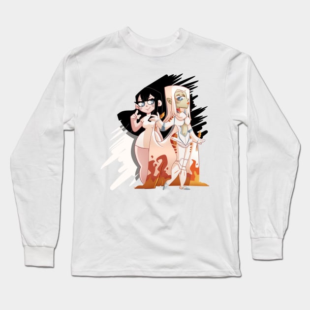 Sabera and Touko Long Sleeve T-Shirt by scribblekisses